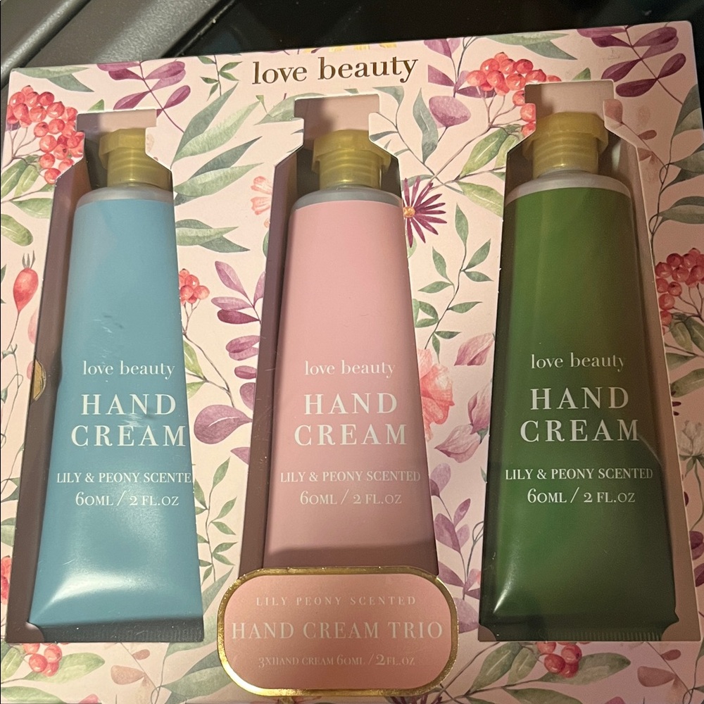 Hand Cream Trio - Blue, Pink, Green